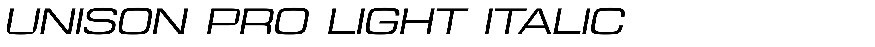 Unison Pro Light Italic